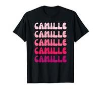 Camille First Name Minimalist Design Camiseta gráfica económica