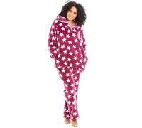 Camille Lx57336 Star Print PJ Juego de Pijama, Burg, 42-44 para Mujer