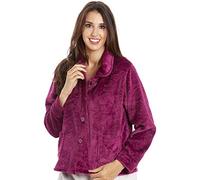 CAMILLE Mujeres Botón Hasta Chaquetas De Cama En Relieve Rosa 42-44 BURG