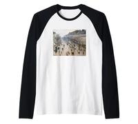 Camille Pissarro Boulevard Montmartre (Paris Street Scene) Camiseta Manga Raglan