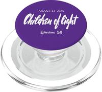 Camina como Hijos de la luz. Efesios 5:8 Versículo de la Biblia PopSockets PopGrip para MagSafe