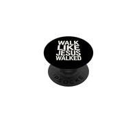 Camina como Jesús Caminó Fe Devoto Religioso Cristiano PopSockets PopGrip Adhesivo