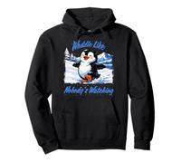 Camina como Nadie está Mirando pingüino Animal pingüinos dueño Sudadera con Capucha