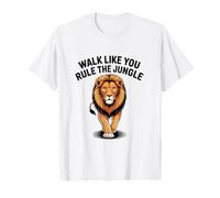 Camina como tú gobiernas la selva, gráfico de león Camiseta