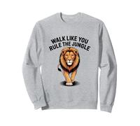 Camina como tú gobiernas la selva, gráfico de león Sudadera
