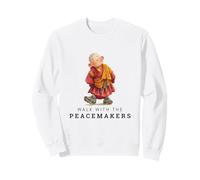 Camina con el diseño de la Paz del Monje de los pacificadores Sudadera