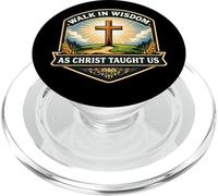 Camina En Sabiduría como Cristo Nos Enseñó Cristiano Jesús Fe Dios PopSockets PopGrip para MagSafe