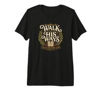 Camina en Sus Caminos Éxodo 20 Diez Mandamientos Guía de fe Camiseta Premium