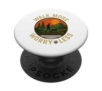 Camina más Preocúpate PopSockets PopGrip Adhesivo