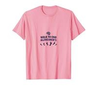 Camina para Poner Fin al Apoyo del Evento benéfico de concienciación sobre el Alzheimer Camiseta, Hombre, Rosado, 3XL