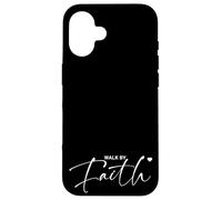 Camina Por Fe Inspiración Cristiana Carcasa para iPhone 16