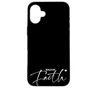 Camina Por Fe Inspiración Cristiana Carcasa para iPhone 16 Plus