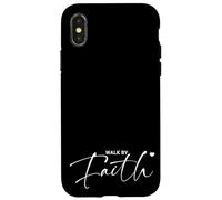 Camina Por Fe Inspiración Cristiana Carcasa para iPhone X/XS