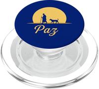 Camina por los monjes de la Paz con Aloka Dog Monks Minimalist Zen PopSockets PopGrip para MagSafe