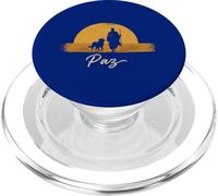 Camina por los monjes de la Paz con Aloka Dog Monks Minimalist Zen PopSockets PopGrip para MagSafe