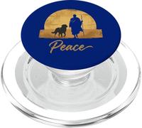 Camina por los monjes de la Paz con Aloka Dog Monks Minimalist Zen PopSockets PopGrip para MagSafe