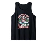 Camina tu camino hacia un diseño de Feliz Navidad Camiseta sin Mangas