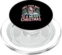 Camina tu camino hacia un diseño de Feliz Navidad PopSockets PopGrip para MagSafe