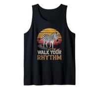 Camina tu Ritmo Zebra Sunset Path Camiseta sin Mangas