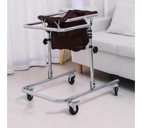 Caminador ajustable en altura, Entrenador de marcha de 4 ruedas, Altura ajustable, 4 ruedas con frenos, Diseño plegable abierto, Acero al carbono engrosado, para niños discapacitados de 80 a