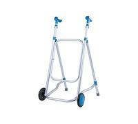 Caminador de aluminio con dos ruedas