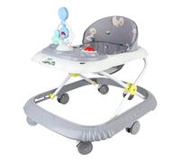 Caminador evolutivo bebé con caja de música y luces, Andador bebé 4 en 1 gris con función de empuje, cojín de asiento lavable para niños de 6 a 18 meses hasta 12 KG-67 x 72 x 92 cm, gris (B)
