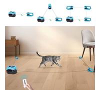 Caminadora eléctrica para gatos para interiores, juguete giratorio automático inteligente, anima a los gatos a hacer ejercicio, perder peso y aliviar la ansiedad