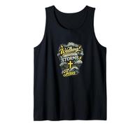 Caminando a través de Las tormentas con Jesús | Diseño de fe Cristiana Camiseta sin Mangas