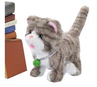 Caminando Gato De Felpa | 17cm Interactivo Lindo - Hablando Musical Gatito Electrónico Mascota | Para Niños Niños Niñas Y Amantes De Animales Para Navidad