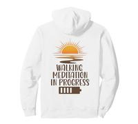 Caminando Meditación En Progreso Sunrise Mindfulness Path Sudadera con Capucha