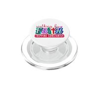 Caminando por la fe Tropezando constantemente Cristiano PopSockets PopGrip para MagSafe