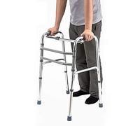 Caminante andante, muletas de aleación de aluminio muletas de cuatro patas andador para ancianos ayuda para caminar para discapacitados bastón antideslizante, caminante, cuatro pies estrella de la luz