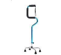 Caminante caminante, anciano bastón anciano andador palo de cuatro pies giro multifunción antideslizante muletas andador, ligero estrella de la luz