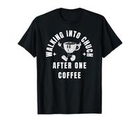Caminar a la iglesia después de un café - Christian Coffee Love Camiseta