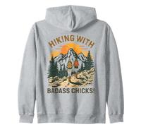 Caminar con Chicas rudas es una Divertida Aventura para Sudadera con Capucha