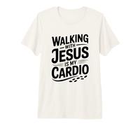 Caminar con Jesús es mi Entrenamiento Cardiovascular Inspirador Camiseta Premium