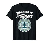 Caminar en quietud Meditación Amantes del Yoga Instructor Yogi Camiseta