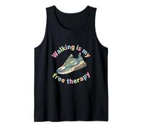Caminar es mi Terapia Gratuita Camiseta sin Mangas