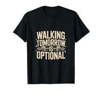 Caminar mañana es Opcional Gimnasio Entrenamiento Cotización Camiseta