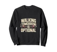 Caminar mañana es Opcional Gimnasio Entrenamiento Cotización Sudadera