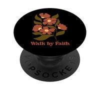 Caminar por fe Jesucristo Fe Cristianismo PopSockets PopGrip Adhesivo