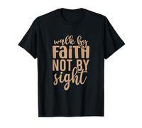 Caminar por fe no por vista Dios Fe Jesús Camiseta