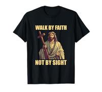 Caminar por fe no por vista Dios Fe Jesús Camiseta