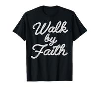 Caminar por la fe Cristiano Jesús Religioso Vaquero Western Faith Camiseta
