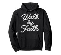Caminar por la fe Cristiano Jesús Religioso Vaquero Western Faith Sudadera con Capucha