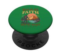 Caminar por la fe no por la Vista - 2 Corintios 5:7 Retro Hiker PopSockets PopGrip Adhesivo