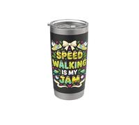 Caminar rápido es mi atasco Vaso térmico de acero inoxidable de doble pared