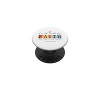 Caminaré por Faith Christian Bible Verse Design PopSockets PopGrip Adhesivo