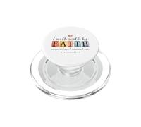 Caminaré por Faith Christian Bible Verse Design PopSockets PopGrip para MagSafe
