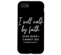Caminaré por fe aun Cuando no Pueda Ver 2 Corintios Carcasa para iPhone SE (2020) / 7/8